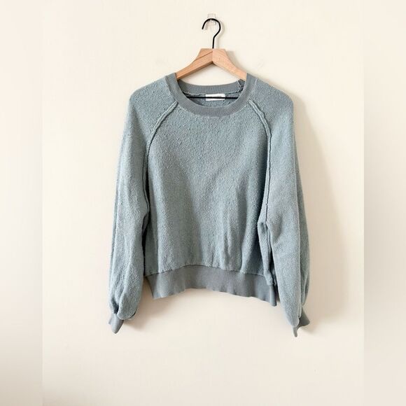 Daryl-Ann Denner Pink Lily Long Sleeve Knit Pull Over in Pale Blue - Size S - Picture 1 of 5